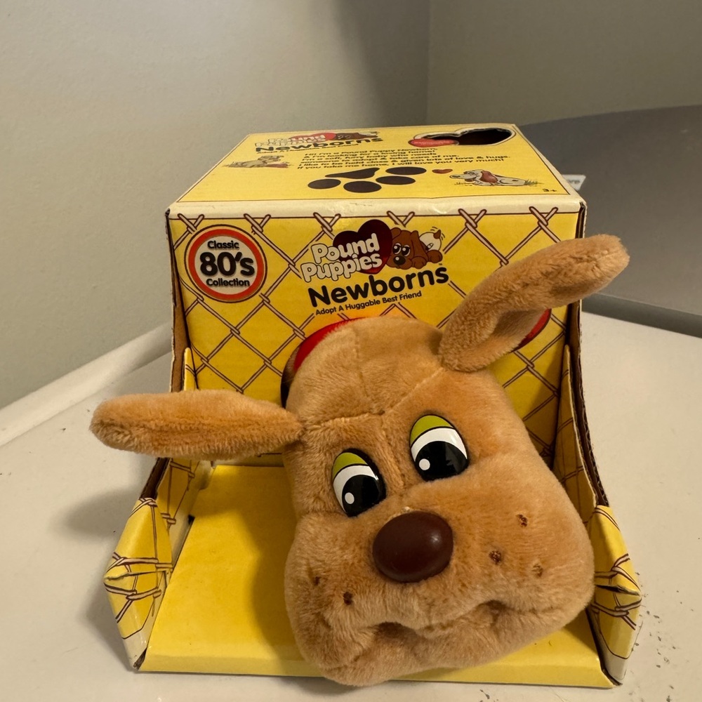 Basic Fun Pound Puppy Newborns Classic Stuffed Animal Toy - Brown‎ NIB 8!”